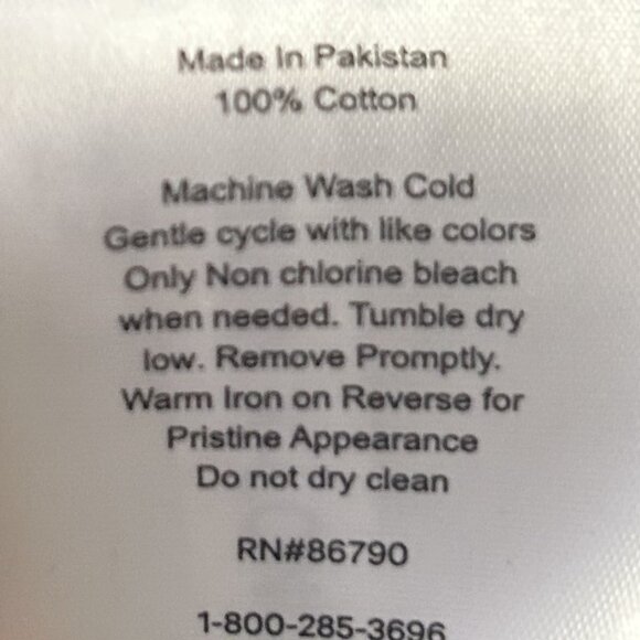 Company Store Twin XL 100% Cotton/Percal Fitted Bottom Sheet - Picture 2 of 7